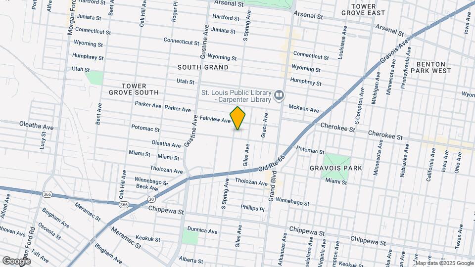 3466 S Spring Ave Map and Location Details