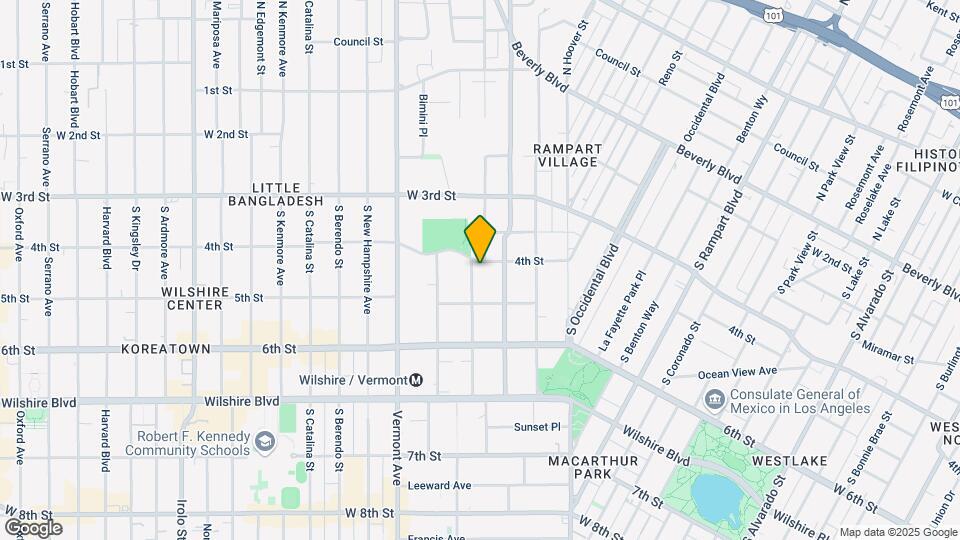 400 S Westmoreland Ave Map and Location Details