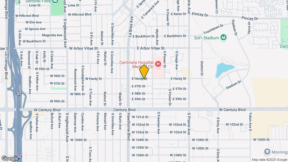 406 E Hardy St Map and Location Details