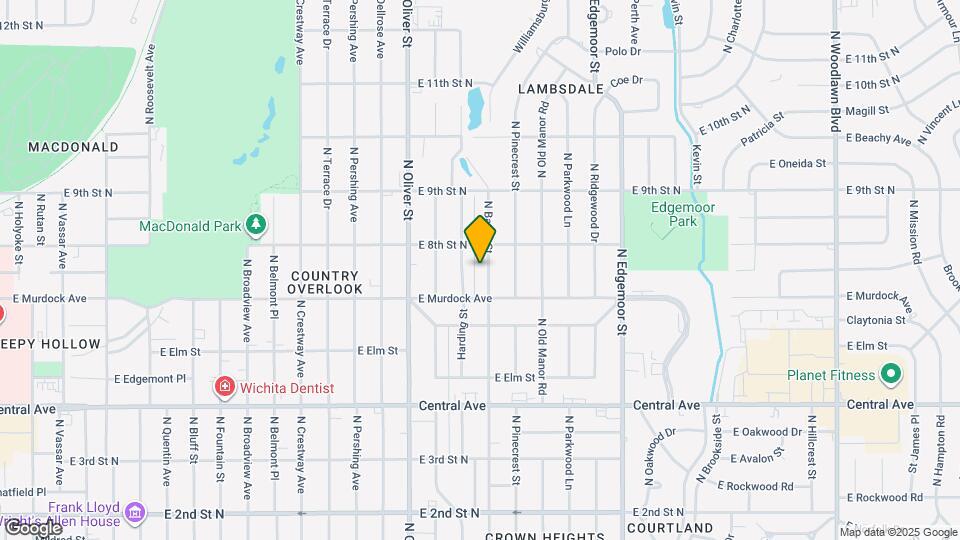 821 N Battin St Map and Location Details