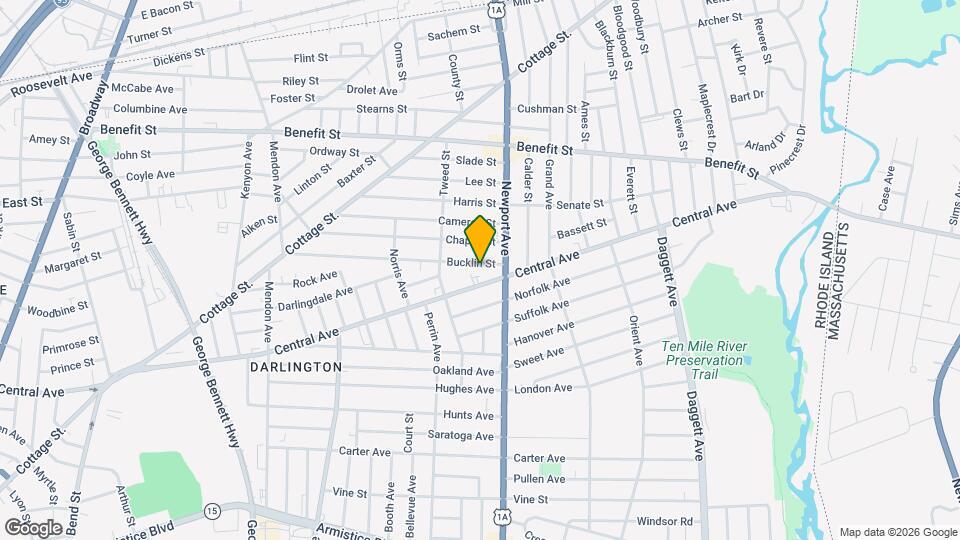 213 Bucklin St Mapa y Detalles de la Ubicación