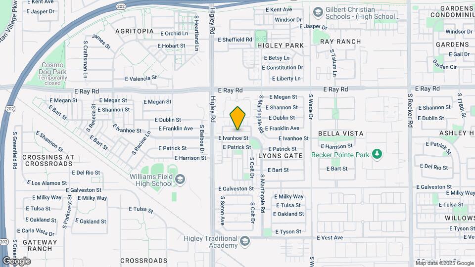 3304 E Ivanhoe St Map and Location Details