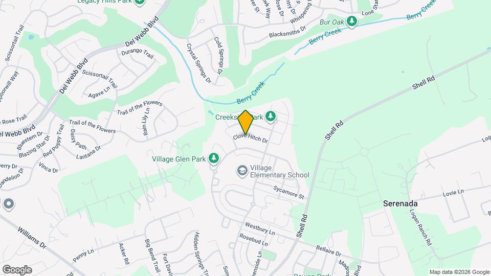 1020 Clove Hitch Dr Map and Location Details