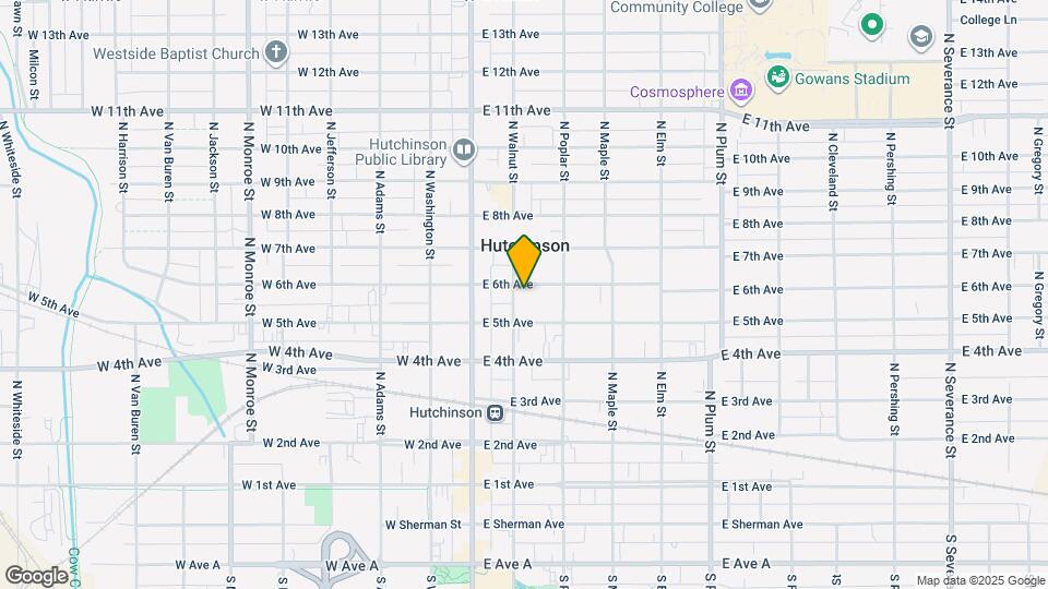 105 E 6th Ave Mapa y Detalles de la Ubicación