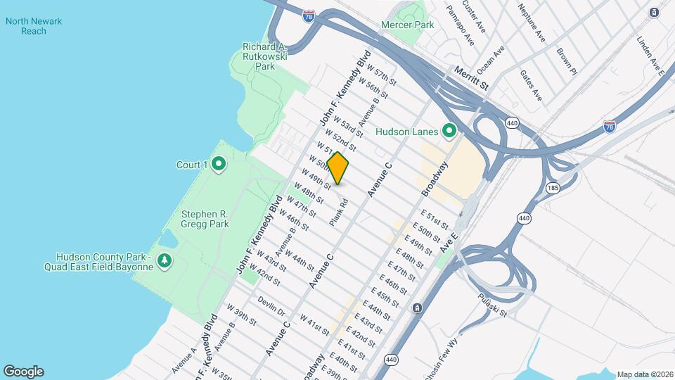 95 W 49th St, Unit 2 Map and Location Details