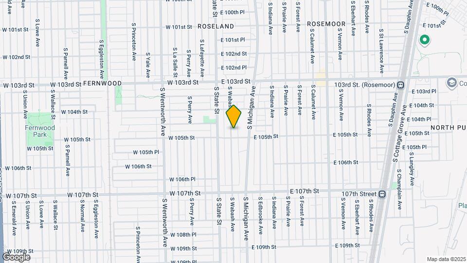 10453 S Wabash Ave Map and Location Details