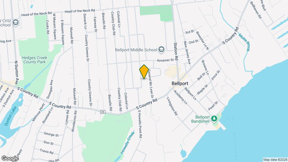 21 N Howells Point Rd Map and Location Details