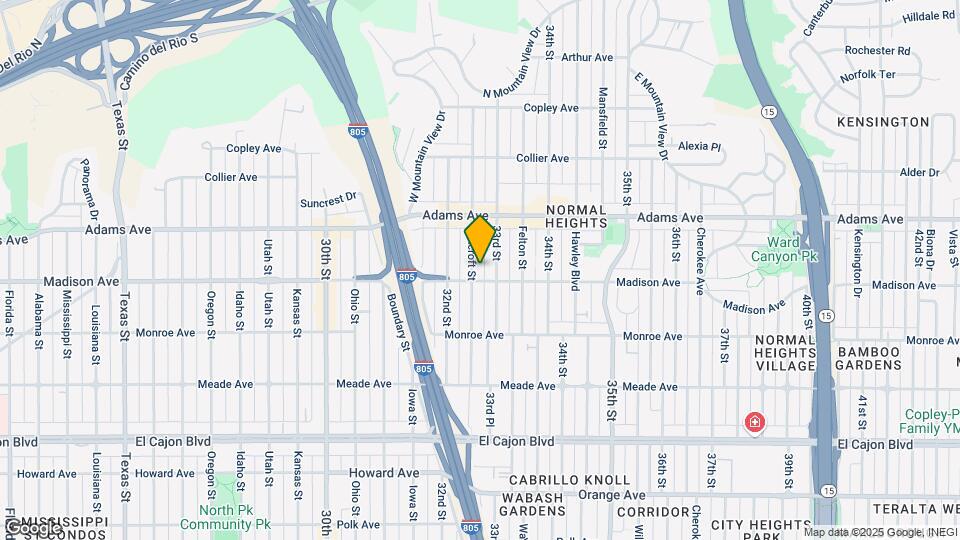 4615 Bancroft St Mapa y Detalles de la Ubicación