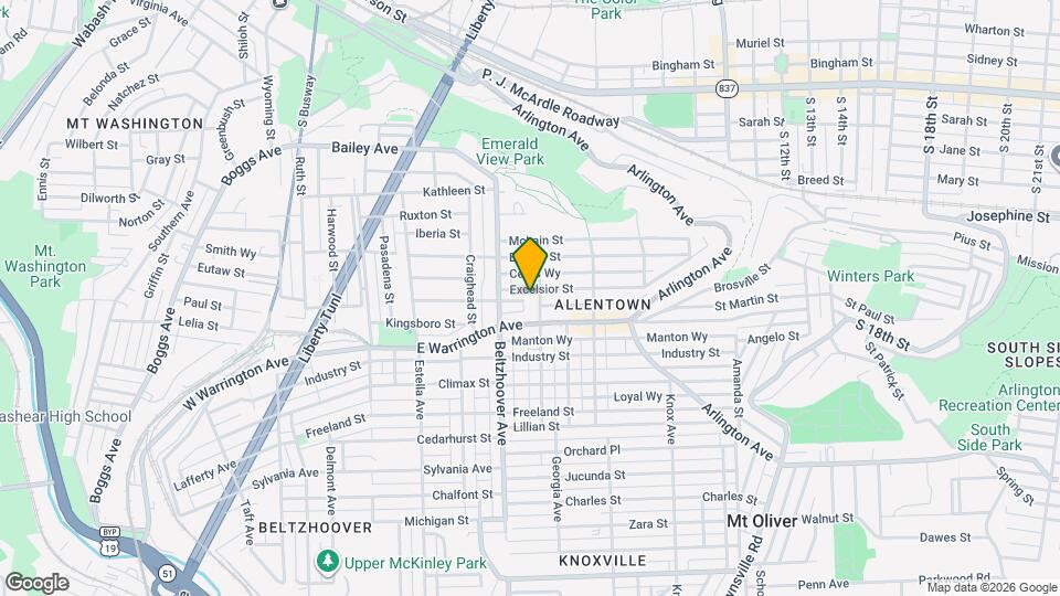 626 Excelsior St Map and Location Details