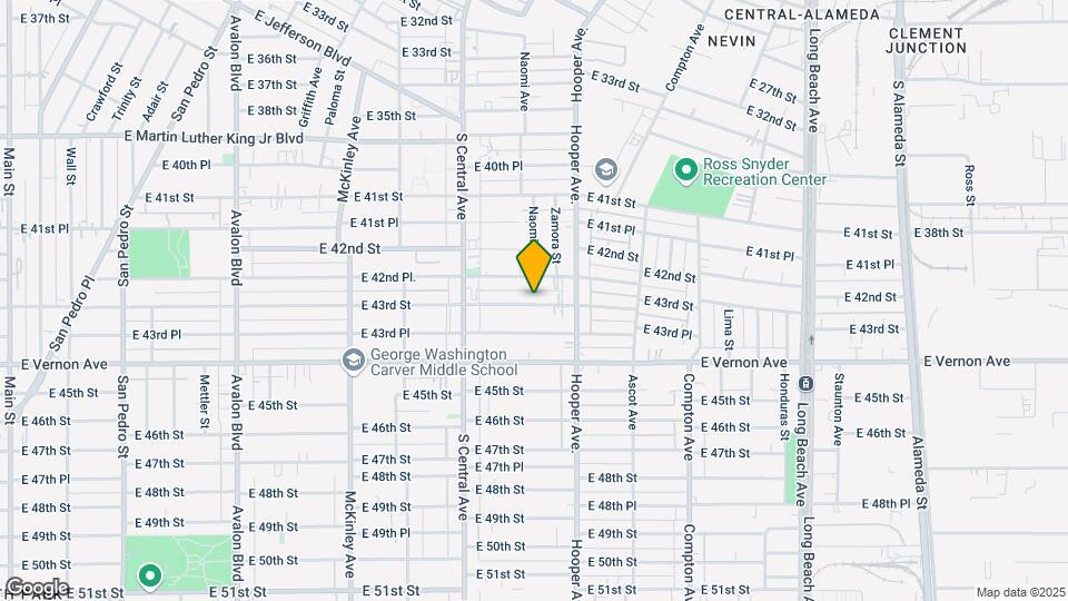 1217 E 43rd St Map and Location Details