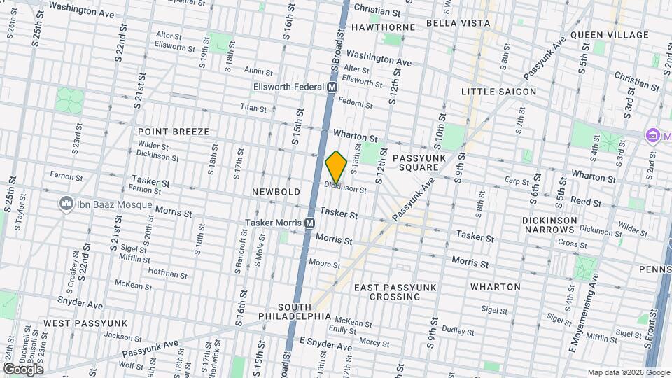 1318 Dickinson St Map and Location Details