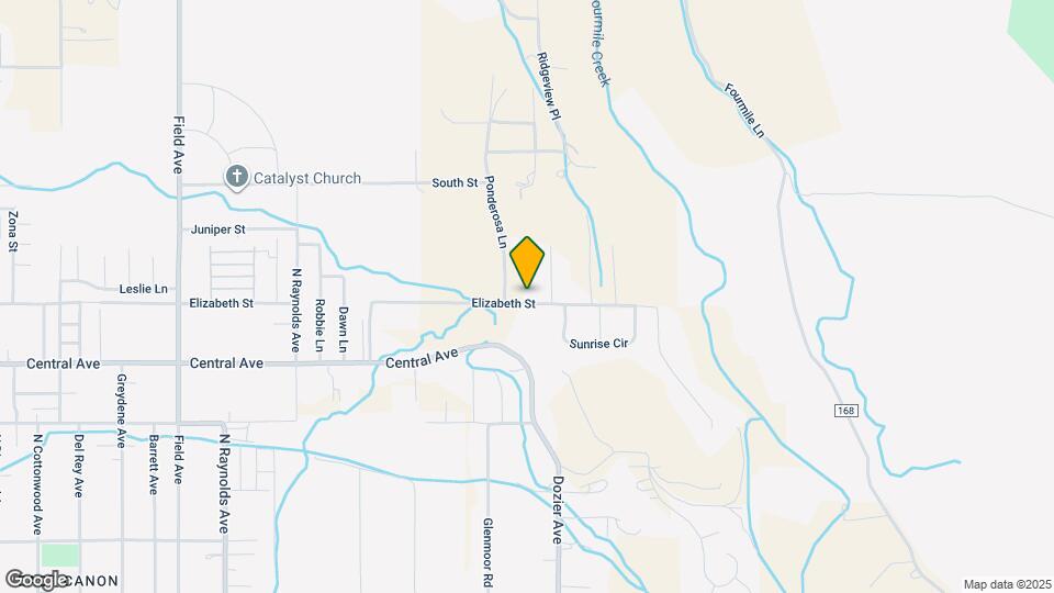 800 Ponderosa Ln Map and Location Details