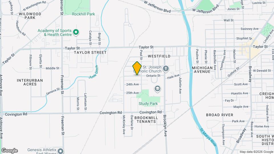 2215 Ontario St Map and Location Details