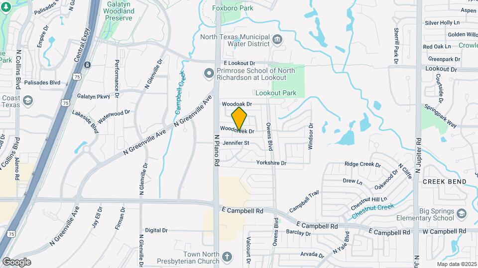 1414 Woodcreek Dr Map and Location Details