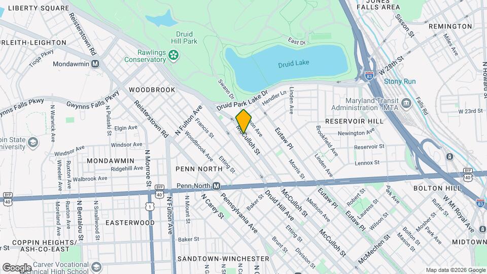 2534 McCulloh St Map and Location Details