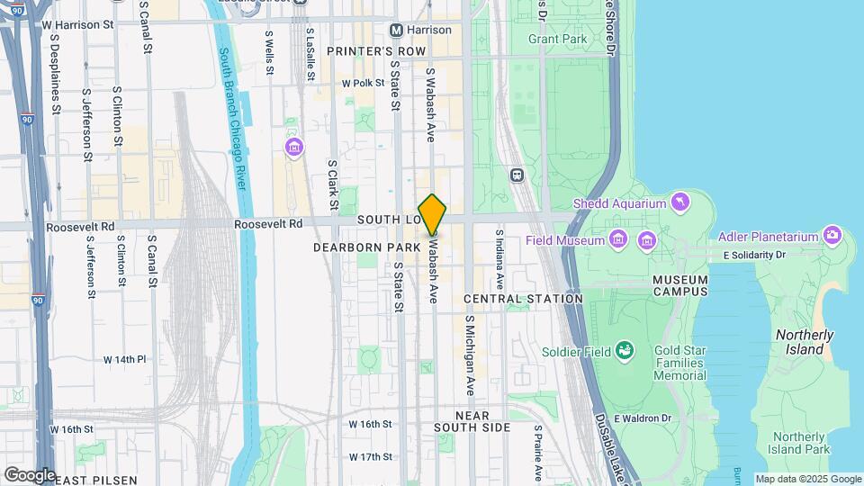 1325 S Michigan Ave Map and Location Details