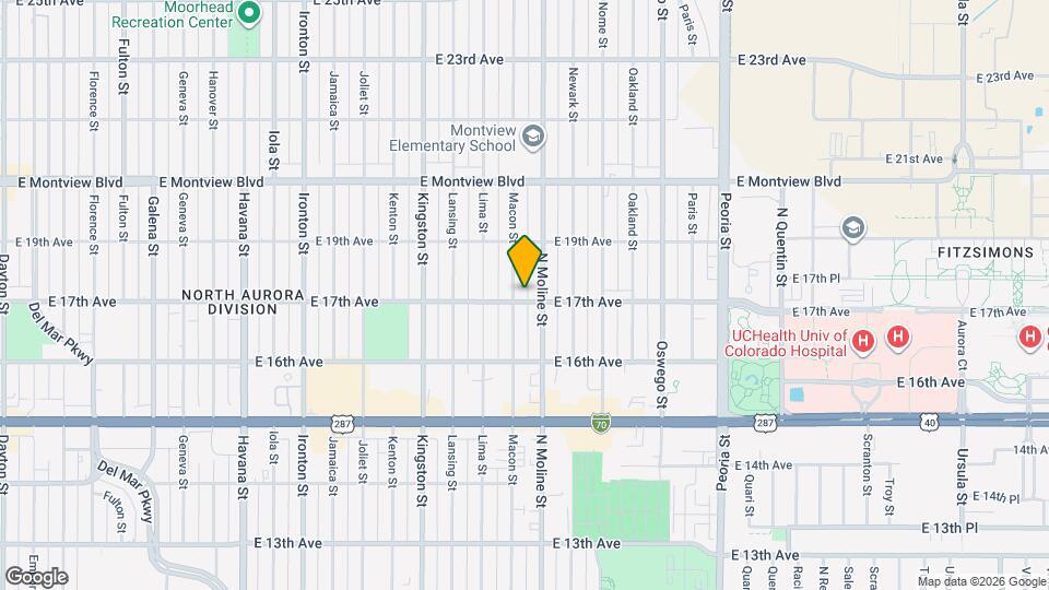 11403 E 17th Ave Map and Location Details