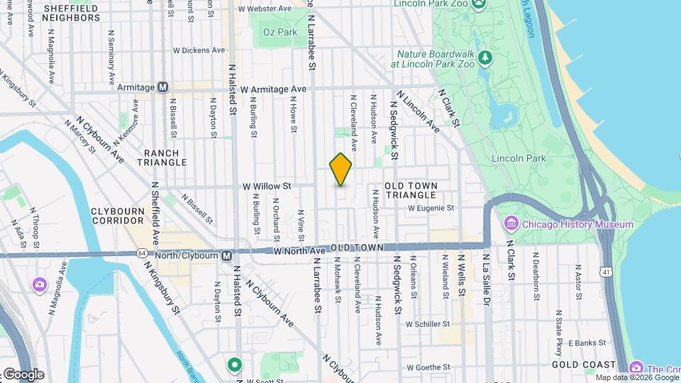 1725 N Mohawk St Map and Location Details