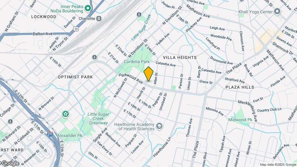 1003 Parkwood Ave Map and Location Details