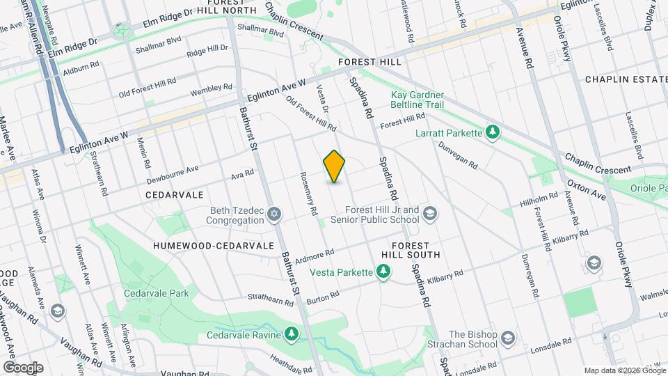 319 Glenayr Rd Map and Location Details