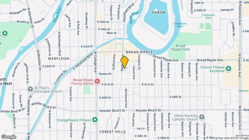 6157 Winthrop Ave Map and Location Details