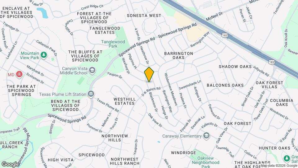 11305 Blackmoor Dr Map and Location Details