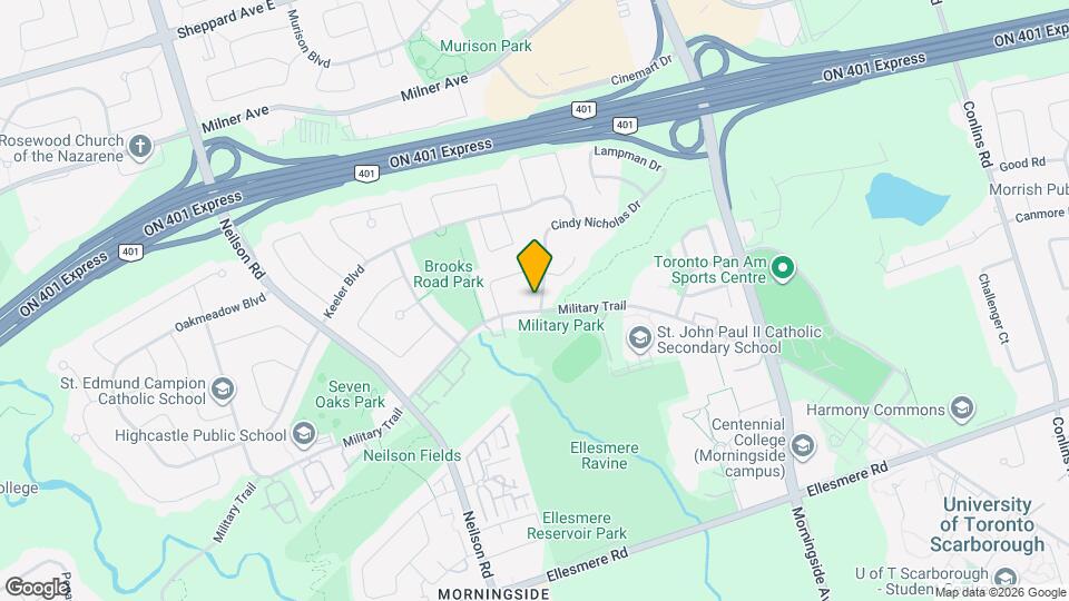 564 Military Trail Map and Location Details