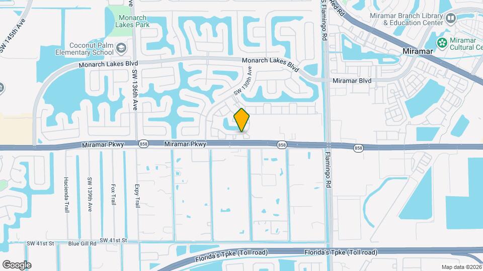 3172 SW 128th Terrace Map and Location Details