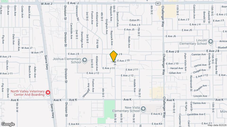 43863 5th St Map and Location Details