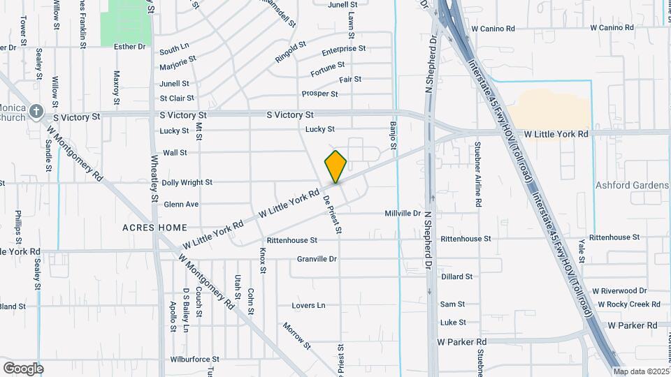 837 W Little York Rd Map and Location Details