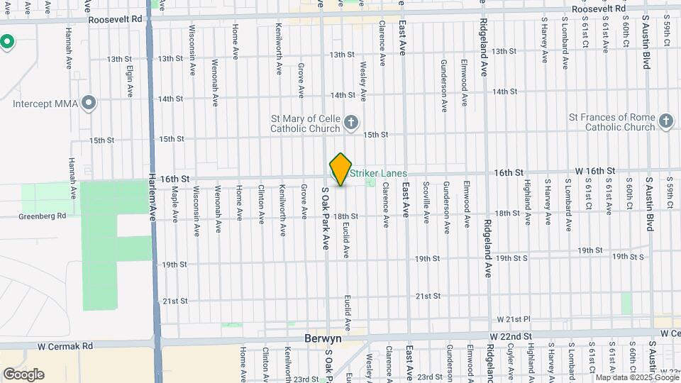 1620 Euclid Ave Map and Location Details