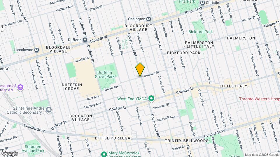 534 Dovercourt Rd Map and Location Details