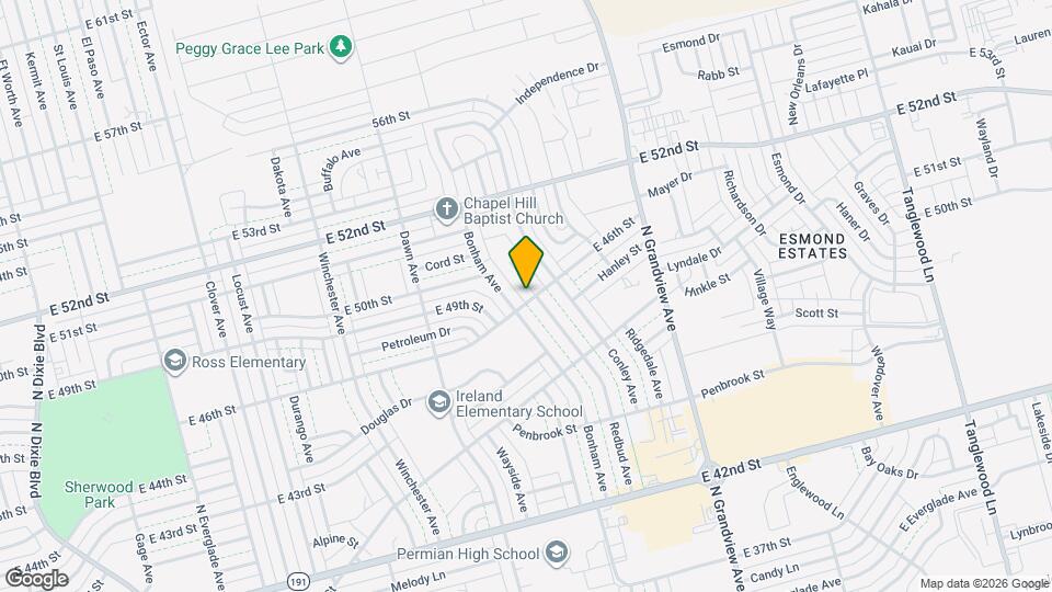 4601 Redbud Ave Mapa y Detalles de la Ubicación
