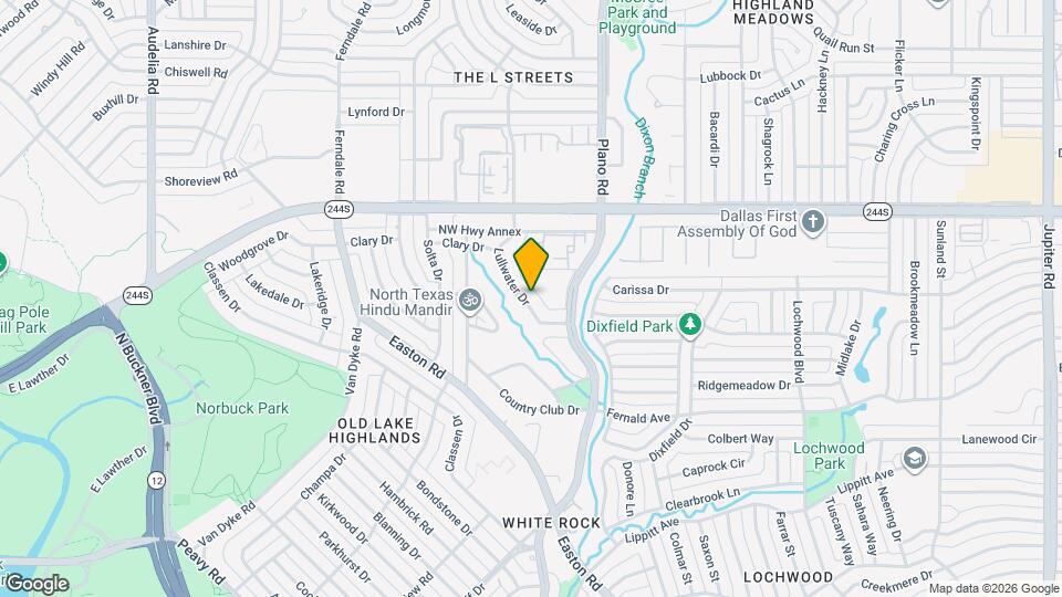 8316 Lullwater Dr Map and Location Details