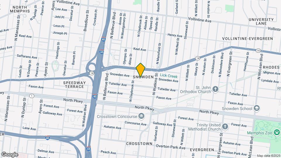 1333 Snowden Ave Mapa y Detalles de la Ubicación