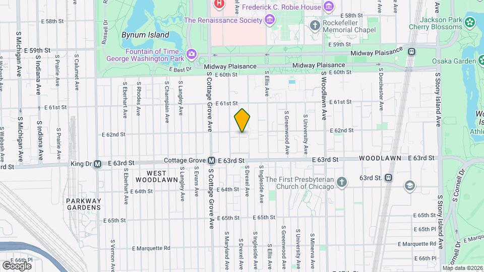 6200 S Ingleside Ave Mapa y Detalles de la Ubicación