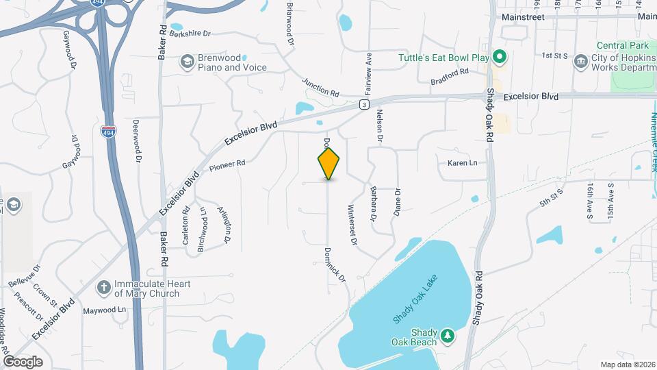 4760 Dominick Dr Map and Location Details