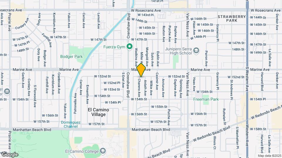 15206 Chanera Ave Mapa y Detalles de la Ubicación