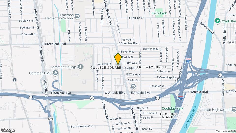6803 N Long Beach Blvd, Unit 4 Map and Location Details