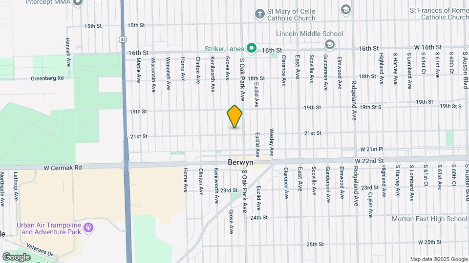 6813 W 21st St Map and Location Details
