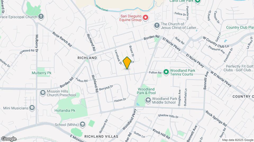 906 Lacebark St Map and Location Details