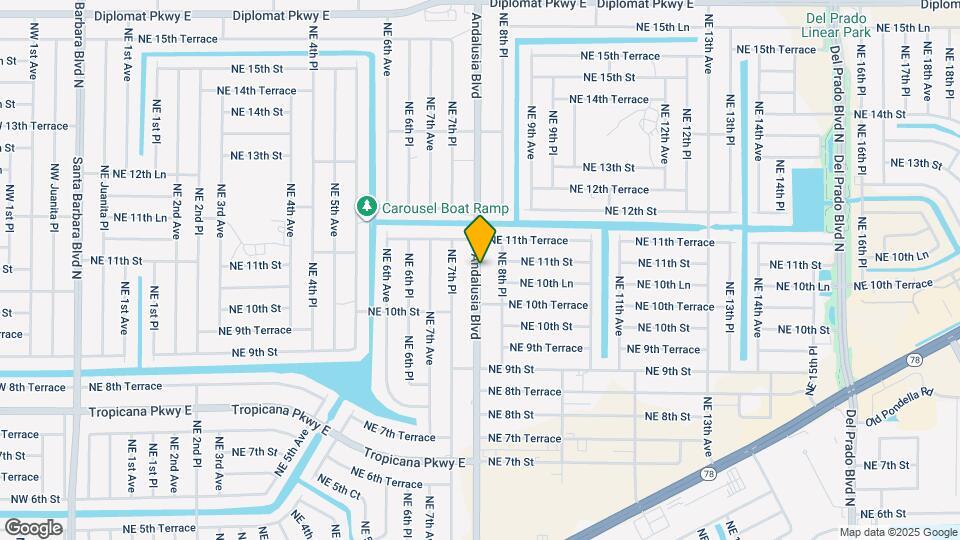 1035 Andalusia Blvd Map and Location Details