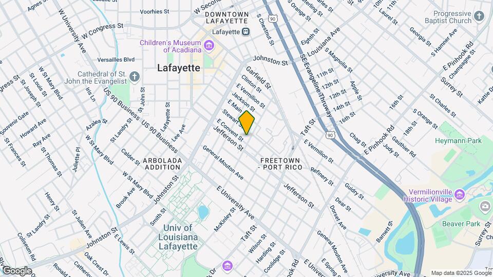 612 Lamar St Map and Location Details