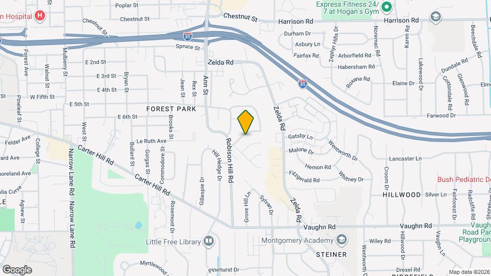 2726 Green Oaks Dr Map and Location Details