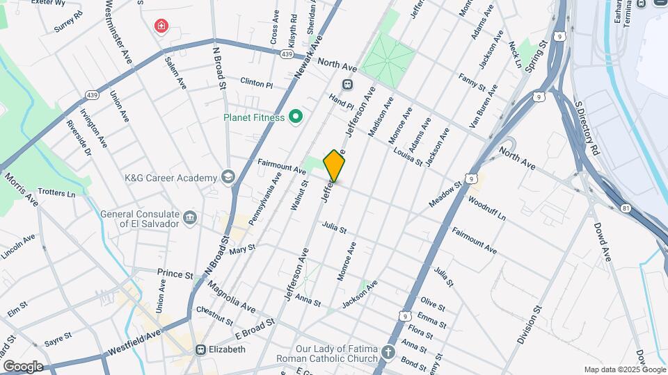 597 Jefferson Ave Mapa y Detalles de la Ubicación