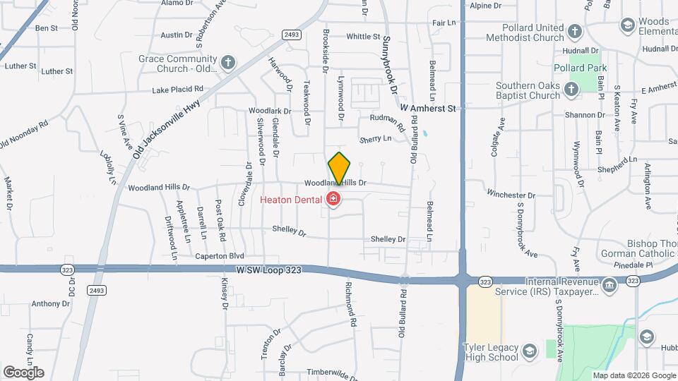 614 Woodland Hills Dr Map and Location Details