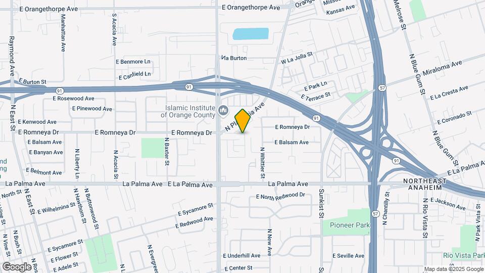 2117 E Balsam Ave Map and Location Details