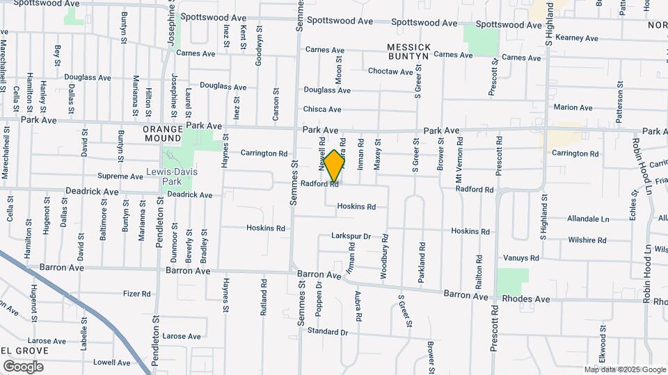 3109 Radford Rd Map and Location Details