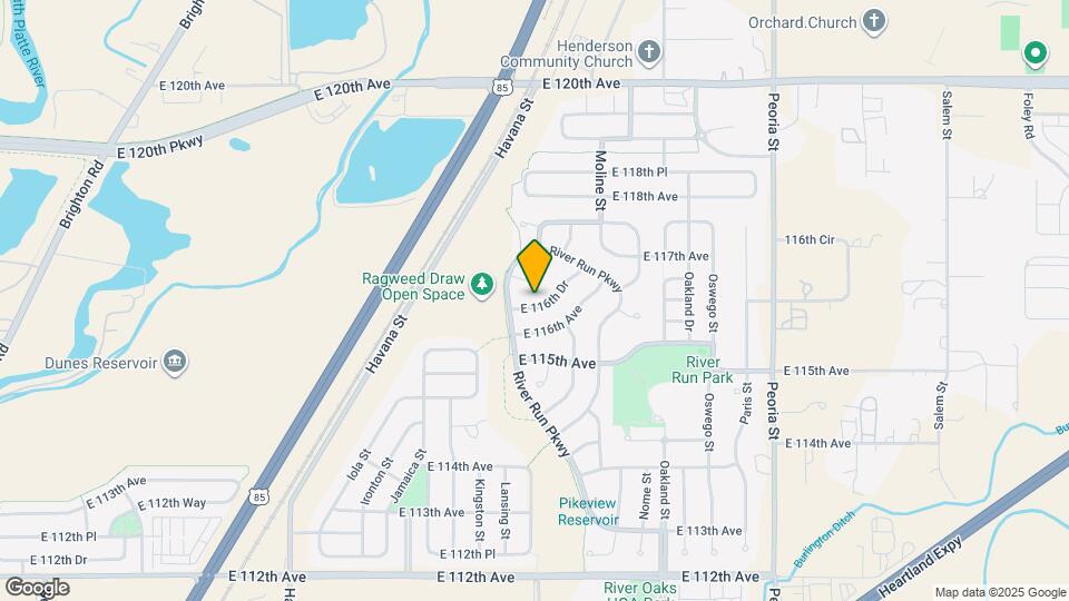 11365 E 116th Dr Map and Location Details