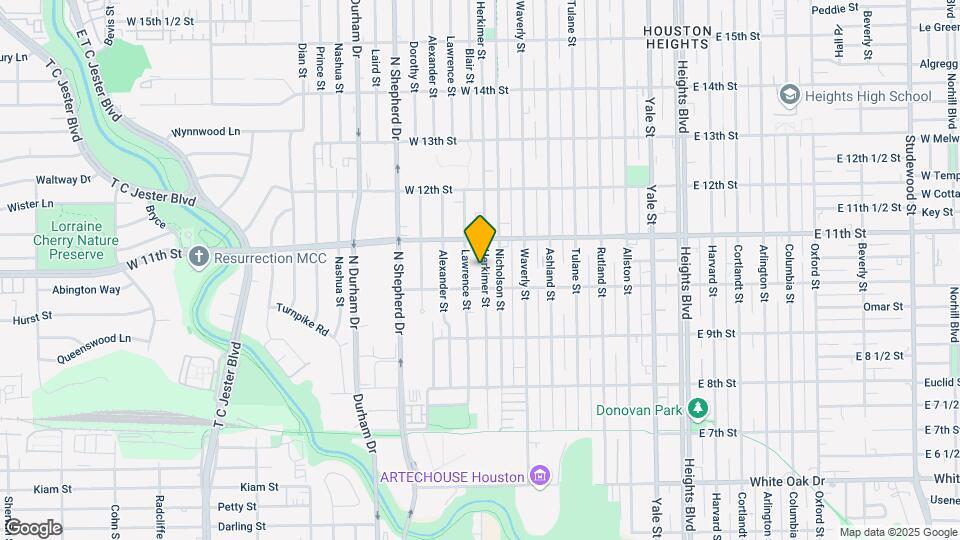 1015 Herkimer St Map and Location Details